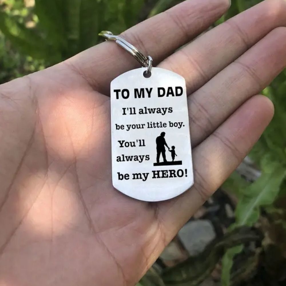 Father gift dad appreciation keychain keyring